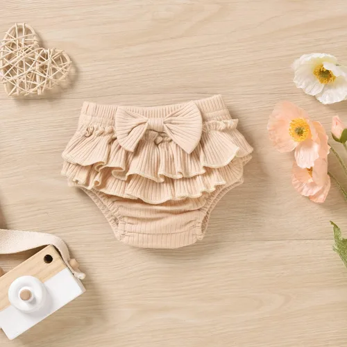 Vista 12 de Aalizzwell Body de manga corta para bebé niña con pantalones cortos acanalados