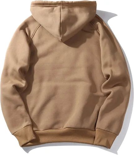 Vista 2 de WDIRARA Sudadera de manga larga con capucha y bolsillo para hombre