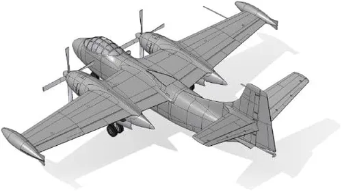 Vista 5 de Roden 063-1/72 - North American AJ-1 Savage, kit de modelo de plástico a escala