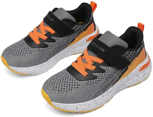 Vista 4 de GEERX Tenis deportivos para niños pequeños, ligeros, transpirables, deportivos