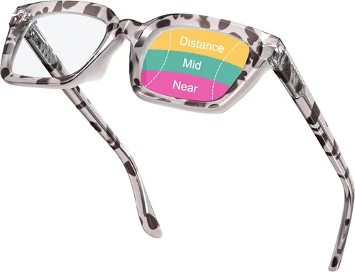 Vista 11 de VISOONE Progressive Multifocal Reading Glasses Spring Hinge Blue Light Blocking for Women and Men readers YALE Negro