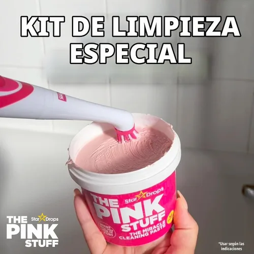 Vista 3 de Stardrops - The Pink Stuff - Kit de limpieza The Miracle Scrubber - 2 tubos de pasta de limpieza The Miracle con herramienta de limpieza eléctrica