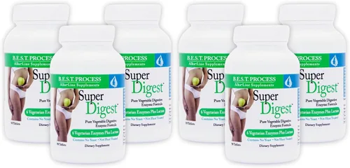 Vista 12 de SuperDigest Best Process Alkaline — Soporte digestivo multienzimático — Enzimas digestivas con alfalfa, papaína y bromelina (apto para vegetarianos)