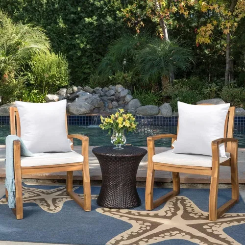 Vista 6 de OTOSTAR Insertos de almohada impermeables de alta calidad, paquete de 1 cojín cuadrado para jardín, banco, patio, rellenos de almohada decorativos 1
