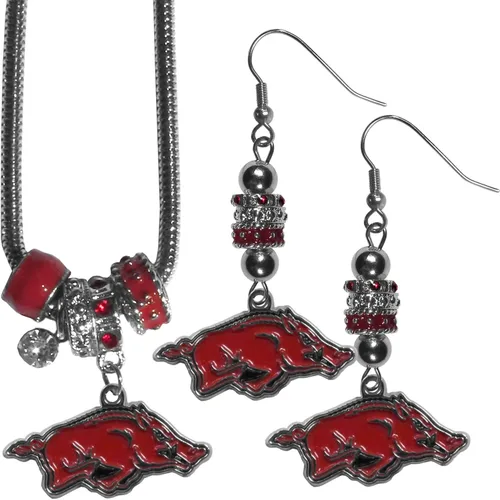 Vista 13 de Siskiyou Sports NCAA womens Euro Bead Earrings and Necklace Set