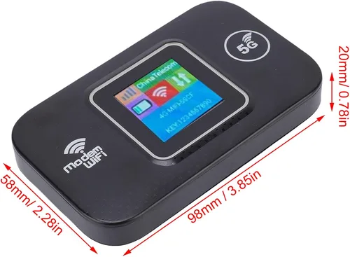 Vista 5 de VBESTLIFE Enrutador WiFi móvil 4G LTE con ranura para tarjeta SIM, dispositivo de punto de acceso portátil de viaje de 300 Mbps, módem de Internet