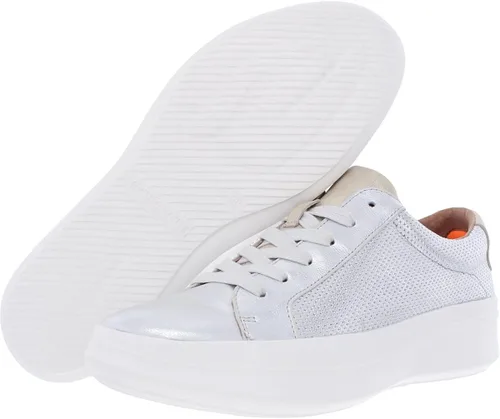 Vista 2 de Gentle Souls by Kenneth Cole Women's Tenis Rosette con plataforma, plateado, 7.5 M de EE. UU, plateado
