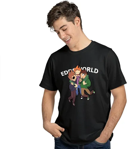 Vista 4 de E%DDS%World Shirt Unisex Animated Merch for Women Men Teen Soft Fabric - 0001.TS