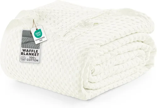 Vista 44 de Utopia Bedding Manta de gofre 100% algodón, tamaño individual, color negro, 90 x 72 pulgadas