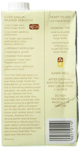 Vista 4 de Trader Joe's - Caldo de jengibre Miso de 32 onzas