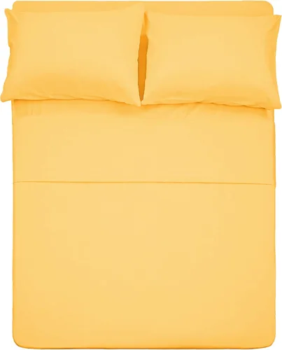 Vista 13 de Juego de sábanas de lujo de algodón elástico, se adapta a colchones de hasta 16 pulgadas, extra suave, fácil cuidado, 4 piezas