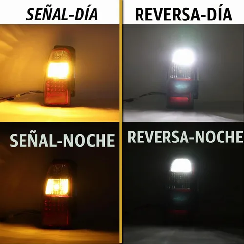 Vista 5 de USR DEPO 96-02 Luces traseras para 4Runner - Rojo/Transparente Plug and Play TODOS LOS LED INCLUIDOS Juego de lámparas traseras