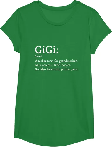 Vista 52 de Gigi Definition - Camiseta de regalo para abuela, cumpleaños y abuela, Negro