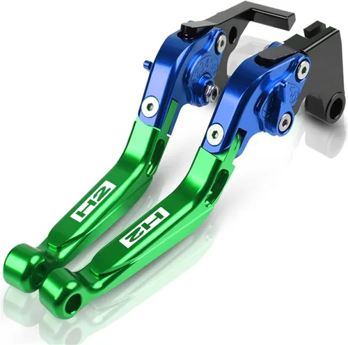 Vista 14 de for Kawasaki H2 H2R 2015 2016 Motorcycle Brake Clutch Levers Adjustable Folding Extendable CNC Accessories with Logo Lever (Color : 1)