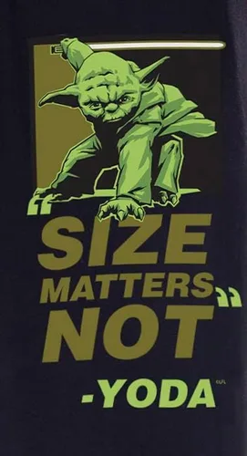 Vista 3 de Star Wars Yoda Size Matters Not Character - Pantalones de pijama para hombre, Negro
