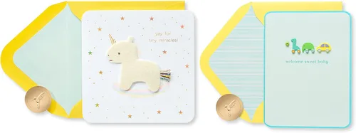 Vista 6 de Papyrus Tarjetas de baby shower, felicitaciones (3 unidades)