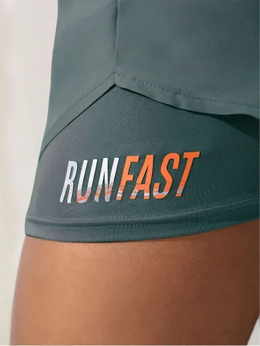 Vista 6 de Pantalones cortos de entrenamiento 2 en 1 para mujer, para gimnasio, yoga, correr, ciclismo, tenis, faldas de verano
