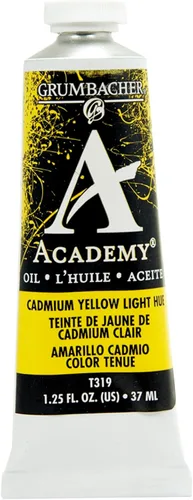 Vista 9 de Grumbacher Academy Pintura al óleo, 1.3 fl oz/1.25 oz, tono pálido amarillo cadmio