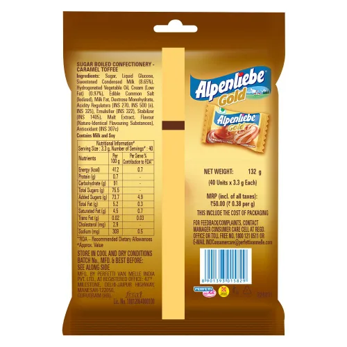 Vista 2 de Alpenliebe Caramelo Lechoso Rico (46 Toffee's )