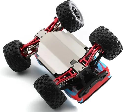 Vista 3 de RC Chassis Armor - Protector de eje de placa deslizante de acero inoxidable compatible con MJX 16208 16207 16209 16210 V3 1/16 sin escobillas RC Car