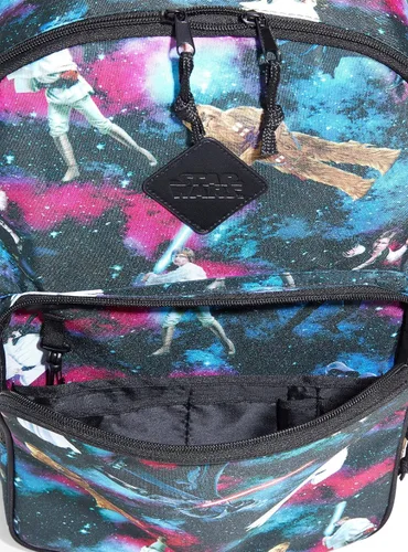 Vista 5 de Mochila con estampado de galaxia de personajes de Star Wars, Multicolorido, Computadora portátil