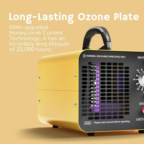 Vista 3 de Airthereal Generador de ozono MA10K-PRO, máquina de O3 de alta capacidad para áreas de más de 3500 pies cuadrados, removedor de olores ionizador