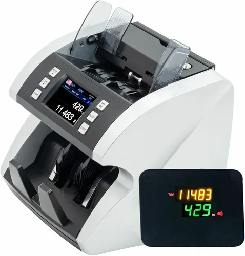 Vista 2 de Contador de billetes mixto con pantalla táctil MA-600S con detección de grado bancario