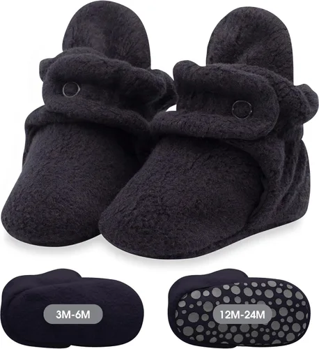 Vista 20 de Zutano Botines de forro polar unisex para bebé, con cierre de dos broches, de recién nacido a 24 meses Rosa bebé
