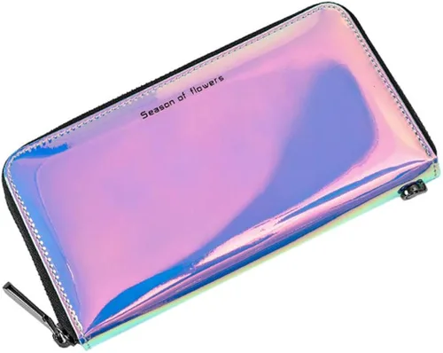 Vista 4 de Marchome Holographic Clutch - Cartera iridiscente para teléfono móvil con correa extraíble