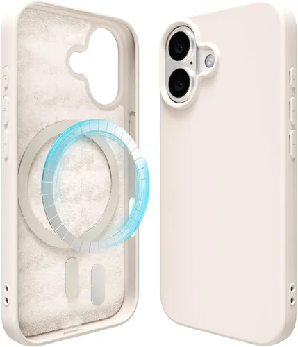 Vista 203 de oakxco Funda de silicona para iPhone 12 Pro Max, magnética, compatible con carga inalámbrica Magsafe, cubierta protectora de goma suave y delgada