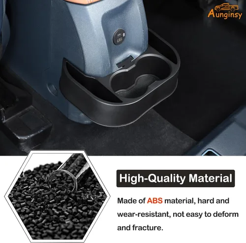 Vista 7 de Bandeja organizadora expansora para portavasos trasero de automóvil compatible con Ford Maverick 2022-2026, soporte de doble taza trasero