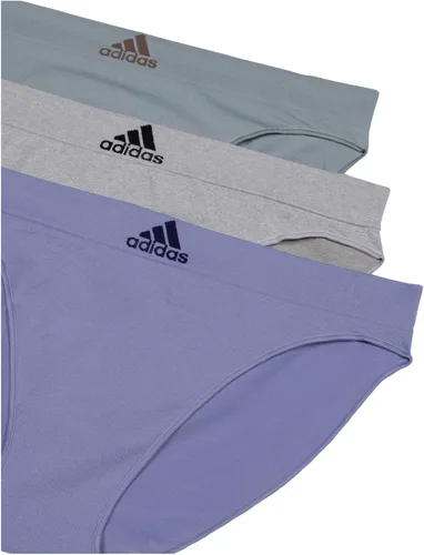 Vista 2 de adidas Ropa interior de bikini sin costuras para mujer, paquete múltiple