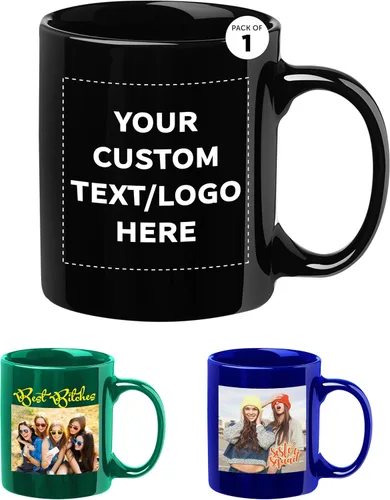 Vista 17 de Tazas de café de cerámica personalizadas para el Día del Padre, 11 onzas, juego de 10/50/100, paquete personalizado a granel, juego de tazas de café