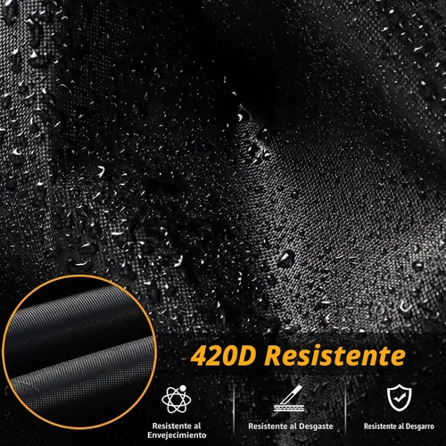 Vista 4 de EVRBUL Cubierta UTV de 126 pulgadas de largo x 69 pulgadas de ancho x 68 pulgadas de alto, impermeable, resistente, 420D, para exteriores