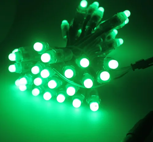Vista 9 de WS2811 Pixeles Digital direccionable Luces LED en tira, impermeables, RGB a todo color, 12 mm, DC 5V (DC5V 50 piezas)