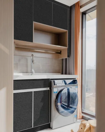 Vista 7 de Cohoo Home Papel pintado de seda negra para despegar y pegar para dormitorio Papel de contacto texturizado sólido negro para gabinetes y cajones