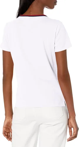 Vista 2 de Tommy Hilfiger Women's Cotton Graphic Logo Tee Top