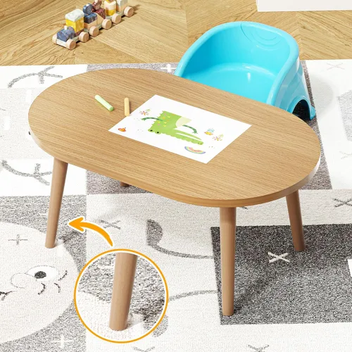Vista 3 de Mesa de centro pequeña para espacio pequeño, mesa baja con patas de madera maciza, mesa de pie para sentarse en el suelo, mesa de centro japonesa