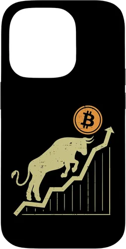 Vista 17 de Bitcoin Bull Graph Bullish BTC Crypto Cryptocurrency Trader Case for iPhone 17