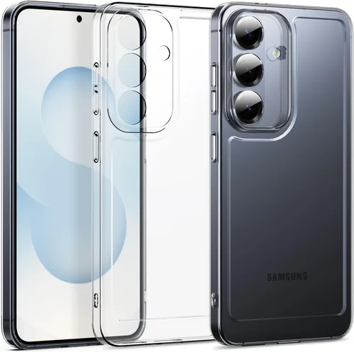 Vista 10 de Funda para Samsung Galaxy S21 Plus, ultra delgada y flexible, TPU resistente a los arañazos, gel de goma suave de silicona protectora transparente