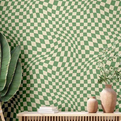 Vista 8 de Dunzoom Papel tapiz a cuadros de despegar y pegar de 15.75''x118'' pulgadas, estético, extraíble, papel de contacto, papel tapiz preppy, decoración