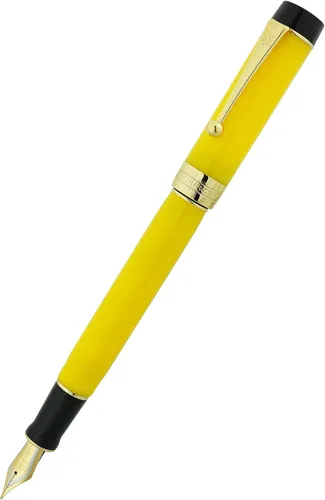 Vista 10 de Jinhao 100 - Pluma estilográfica de estilo clásico en celuloide, instrumento de escritura suave con punta #6, juego de pluma con convertidor
