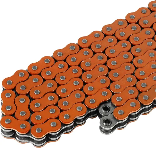 Vista 3 de Caltric Cadena de transmisión naranja con junta tórica compatible con Yamaha Raptor 660 YFM660R 2001 2002 2003 2004 2005