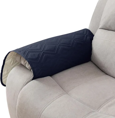 Vista 49 de Genina Juego de 2 Fundas de Reposabrazos para Sofá 100% Impermeables, Fundas para Reposabrazos de Sofá, Sillón, Protectores Antideslizantes