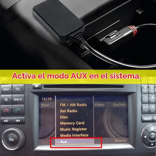 Vista 3 de Kit de adaptador Bluetooth para Mercedes Benz W212 S212 C207, inalámbrico Bluetooth 5.0 AMI interfaz de música multimedia, módulo de coche, receptor