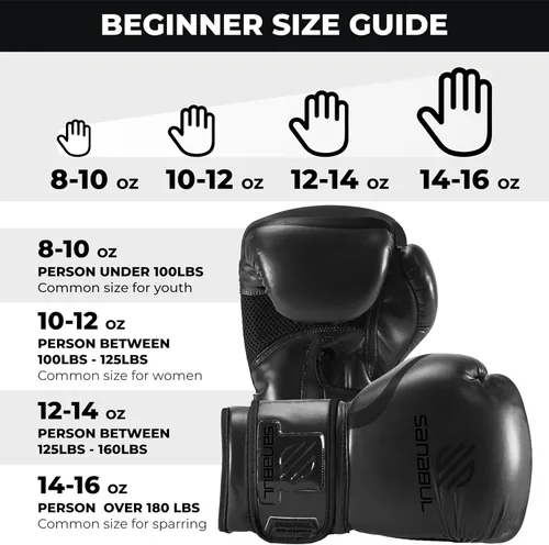 Vista 6 de Sanabul Guantes de boxeo de gel esenciales para hombres y mujeres, Kickboxing MMA, guantes de Muay Thai y bolsa pesada para entrenamiento de boxeo