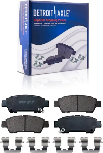 Vista 93 de Detroit Axle - Pastillas de freno traseras para Toyota Prius 2012-2015 Prius Plug-In 2017-2018 Corolla iM 2016 Sion iM 2011-2017 Lexus CT200h