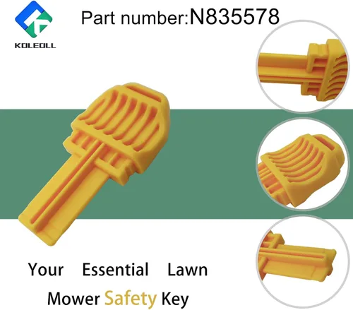 Vista 3 de N835578 Llave de seguridad para cortacésped compatible con cortacésped DCMWSP255Y2 DCMWP233U2 DCMWSP244U2