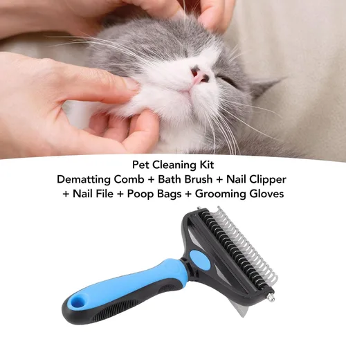 Vista 5 de LICAEVEY Pet Grooming Kit with Dematting Comb Nail Clipper File