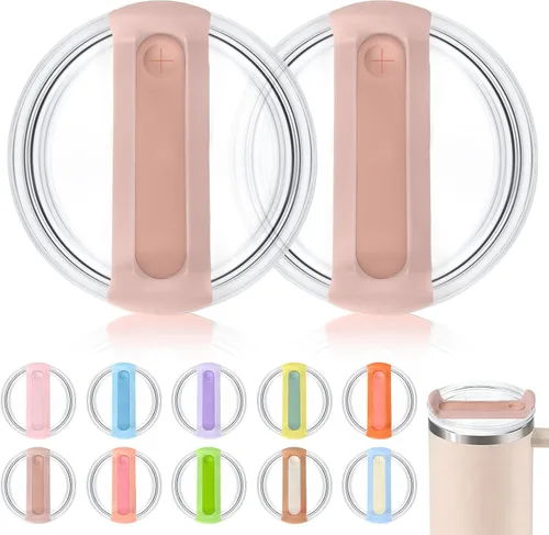 Vista 33 de Tapa de vaso de 40 onzas para Stanley, a prueba de derrames, resistentes a salpicaduras, funda de repuesto para accesorio de copa Stanley